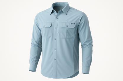 Coastal Utility Shirt&nbsp;
Everyday fishing shirt with technical venting and UV protection.
• Mesh venting • UPF50+ panels
